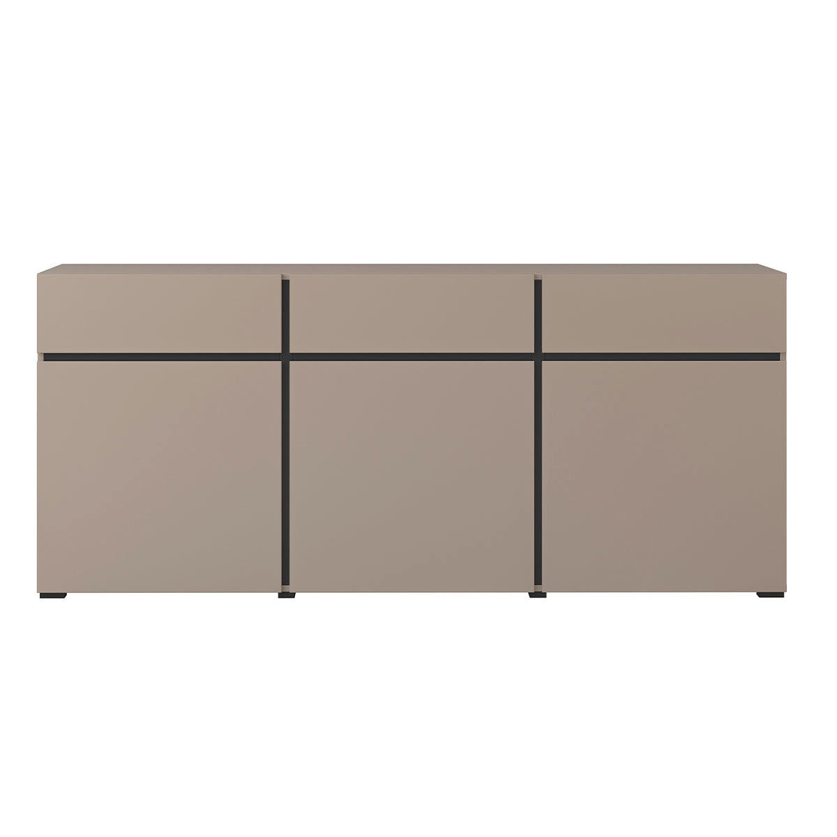 KOMODA Lilia Taupe - taupe, kompozitné drevo (180/78/40cm) - Petits-meubles