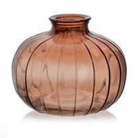 VÁZIČKA Serenite, sklo, transparentní - jantarová, sklo (9cm) - Mondex