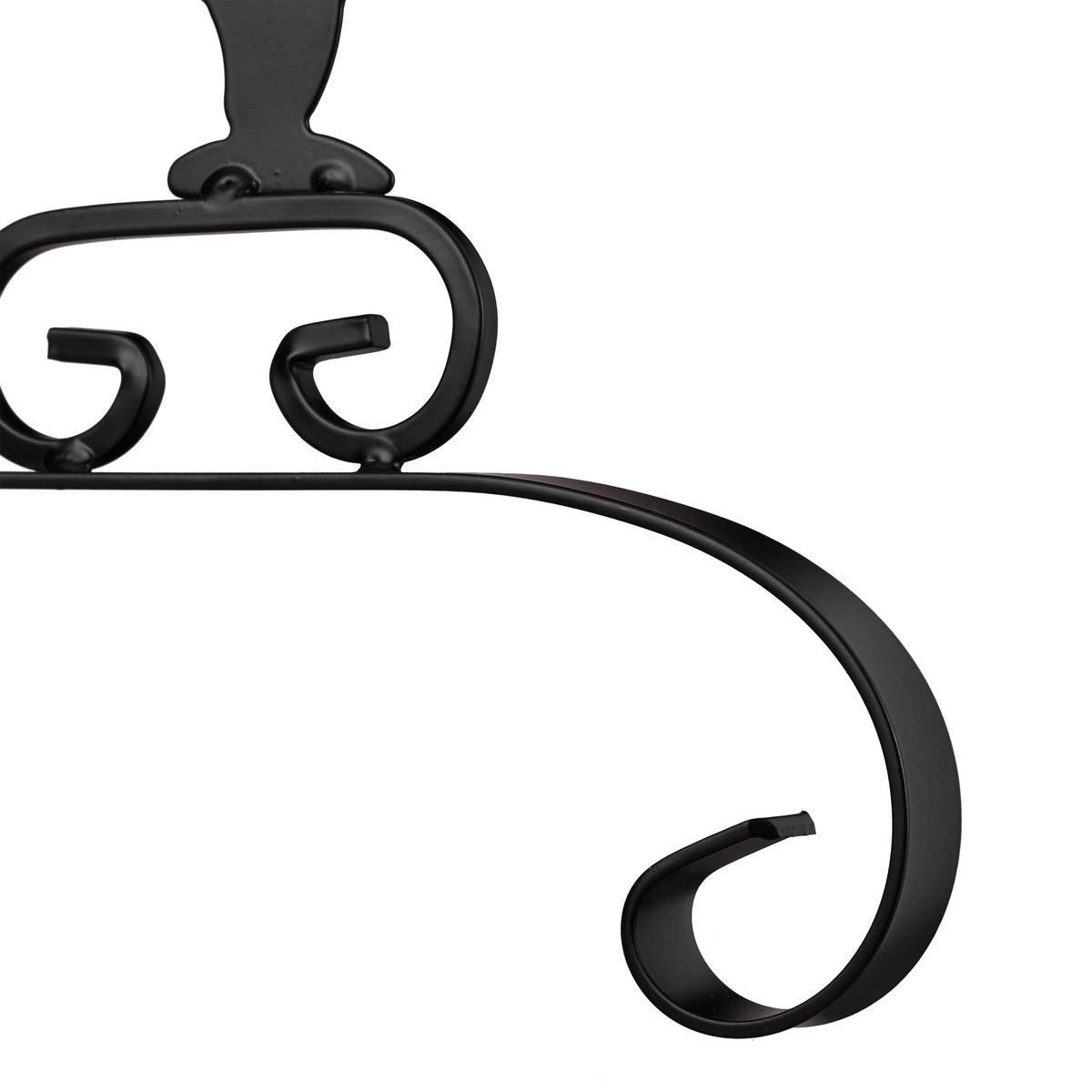 BLUMENHAKEN - Schwarz, Metall (28/30/2cm) - Relaxdays