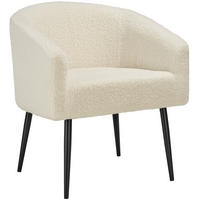 SESSEL Mysig,120 kg Belastbarkeit, 68 x 62 x 77 cm,creme - Creme, Kunststoff (68/77/62cm) - tectake