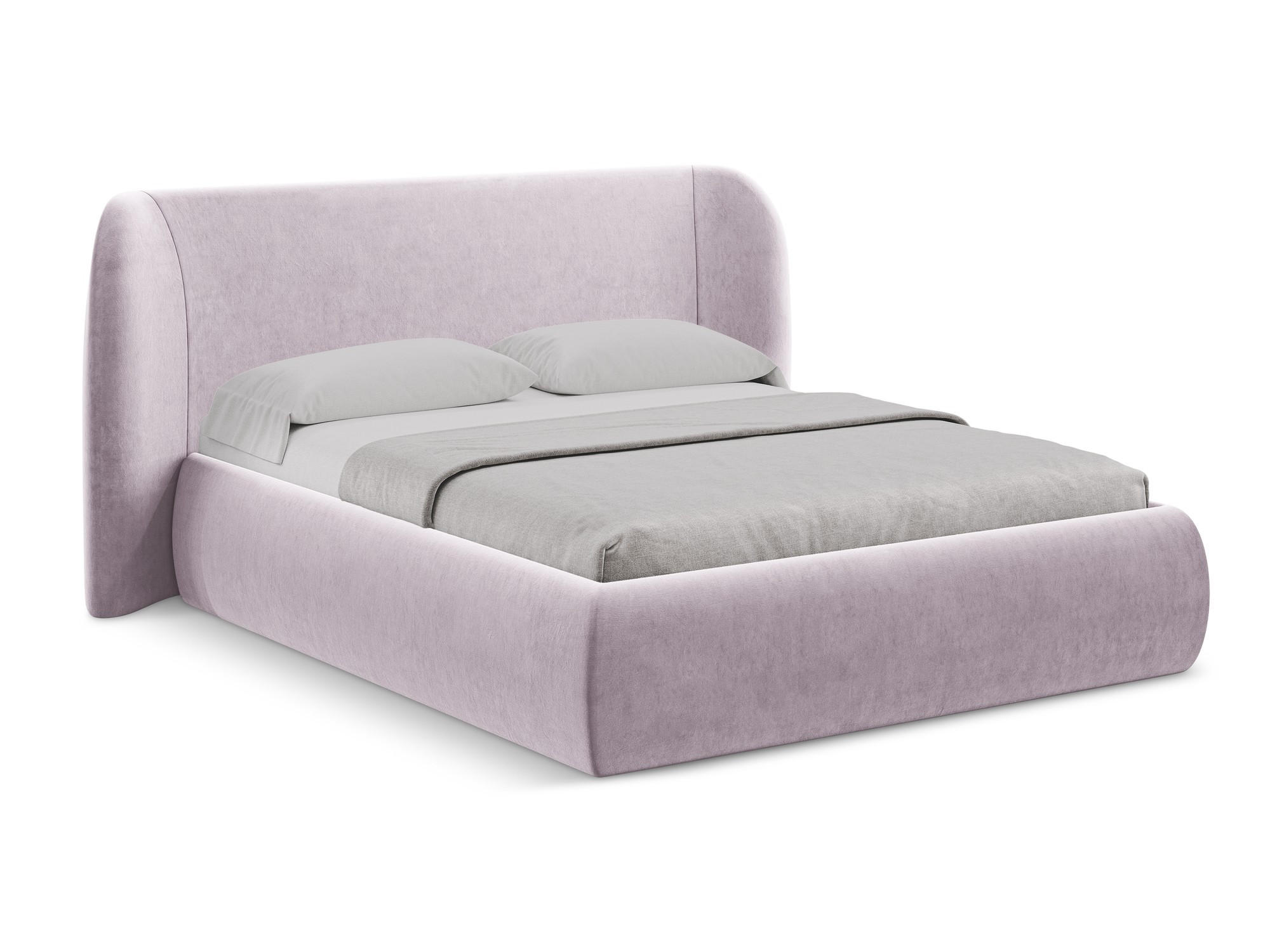POLSTERBETT mit Bettkasten und Lattenrost 210x215 Violett - Lila/Flieder, Kunststoff/Textil (160/200cm) - Makamii