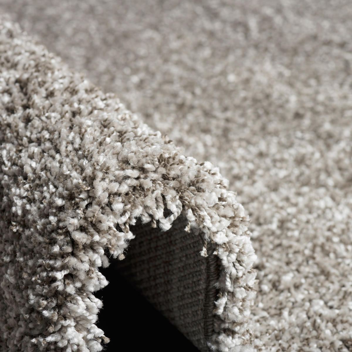 HOCHFLOR LANGFLOR SHAGGY TEPPICH LUXURY - Taupe, Textil (200/290cm) - Pergamon