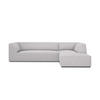 ECKSOFA rechts Ruby aus strukturiertem Stoff hellgrau 4 Sitzplätze - Hellgrau, Textil (180/273cm) - Micadoni