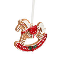 WANDDEKORATION Charmhorse, Braun, 0.5 x 7.5 x 8 cm, Dekorative Weihnachtsdeko - Braun, Kunststoff (7.5/0.5/8cm) - home&you