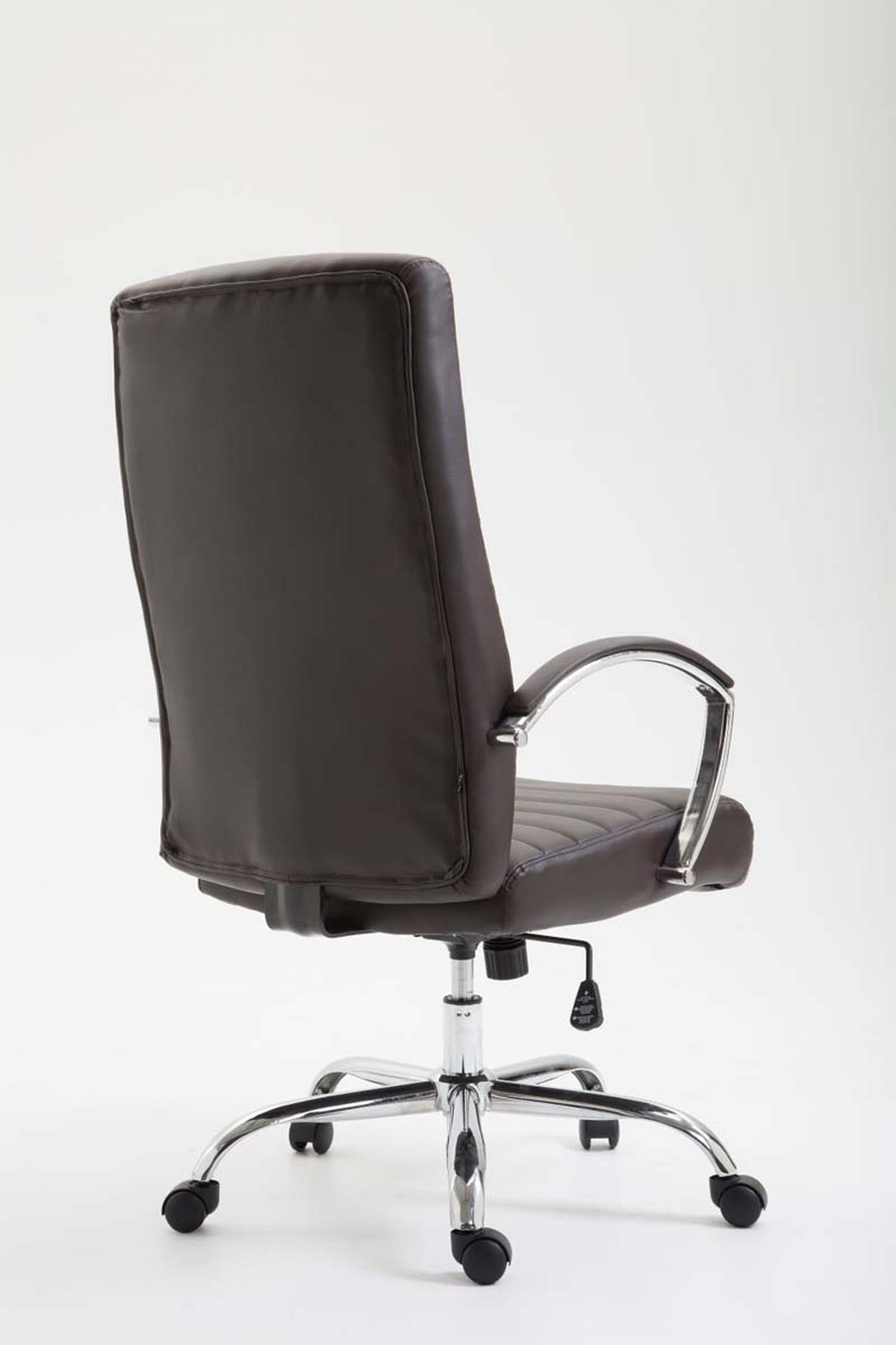 BÜROSTUHL Vallon, Kunstleder Braun - Braun, Textil/Metall (60/118/68cm) - TPFLiving