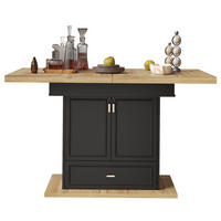 ESSTISCH Ausziehbar 110-140x80Cm Holz 6 Personen - Naturfarben, Metall (80/110/75cm) - FLIEKS