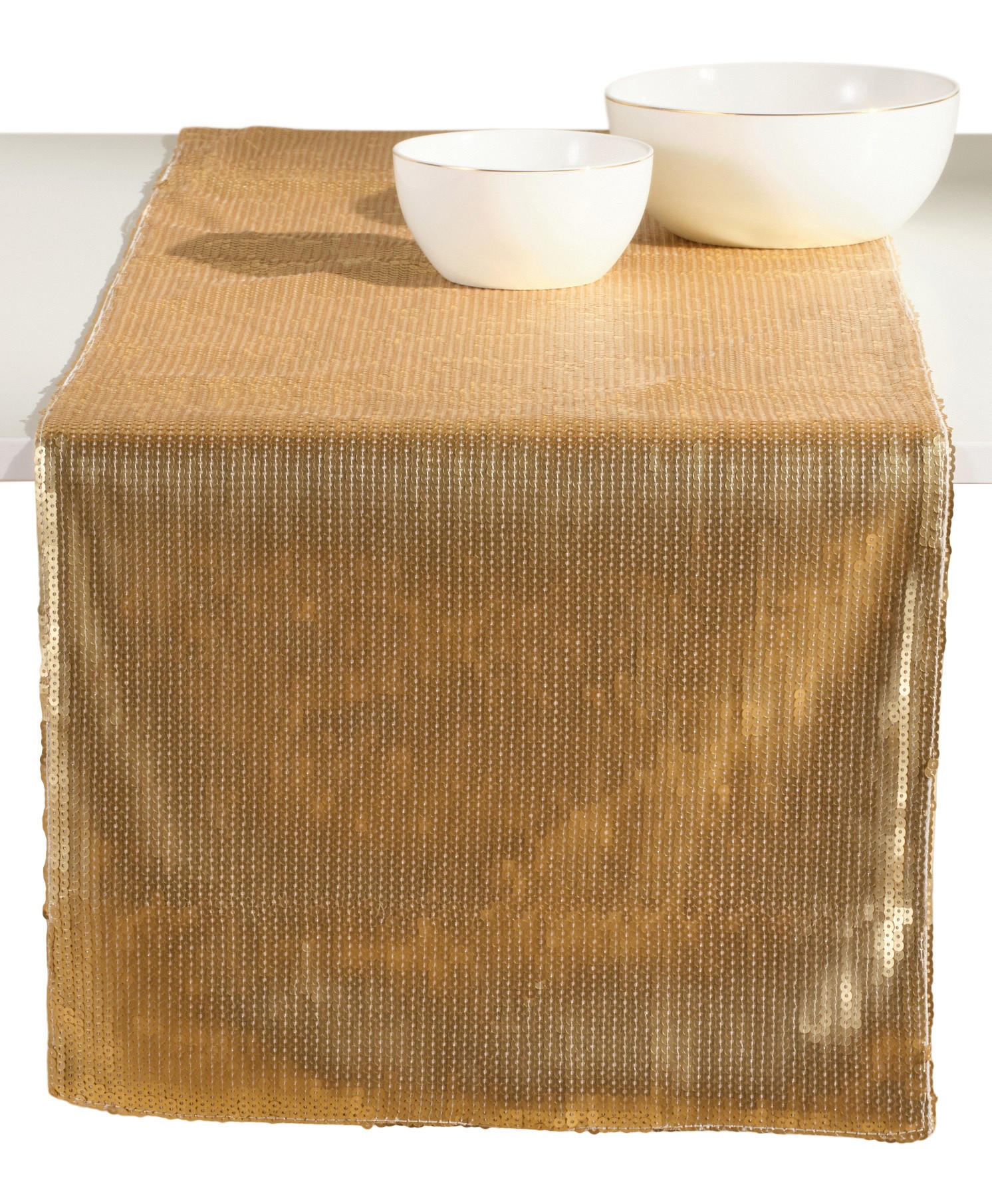 TISCHLÄUFER Exelent - Goldfarben, Textil (180/35/1cm) - home&you