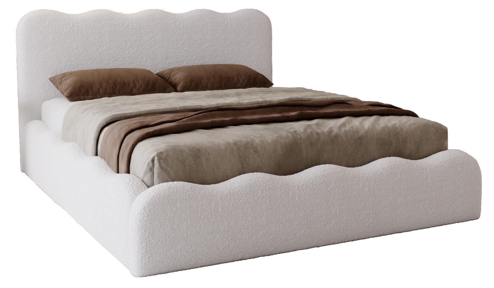 Emporius Polsterbett Creme 160x200 cm