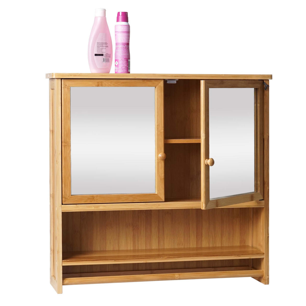 SPIEGELSCHRANK Braun - Braun, Holz (66/62/15cm) - MCW