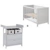 BABYZIMMER-SET Hamburg mit Schubladen, 2-teilig - Taupe, Holzwerkstoff (66/76/123cm) - Roba