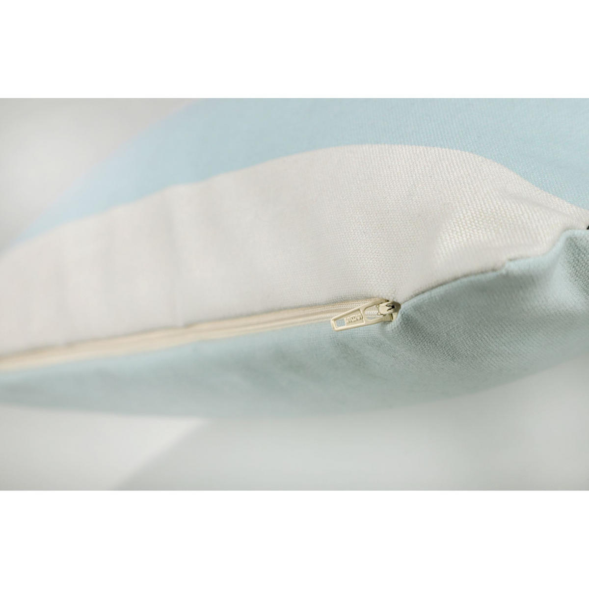 KISSENHÜLLE ICE - Pastellblau, Textil (40/40cm) - Tom Tailor
