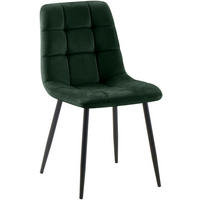 STUHL Samt Grün - Grün, Textil/Metall (45/84/55cm) - CLP