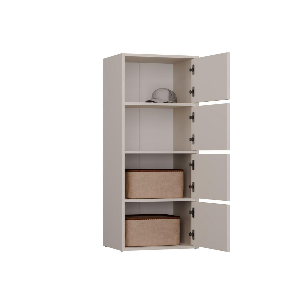 KOMMODE Kate - Beige, Holzwerkstoff (50/119/40cm) - kommodly