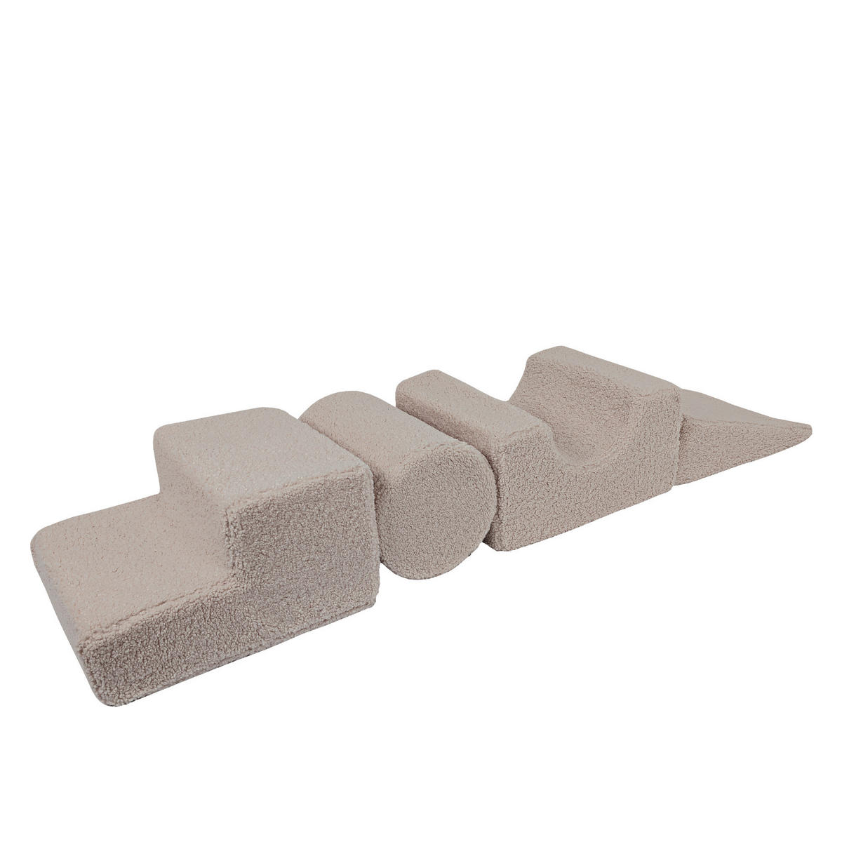 SCHAUMSTOFF-BAUSTEINE für Kinder, Shape, Bearly, Grau - Greige, Textil (45/30/169cm) - MeowBaby