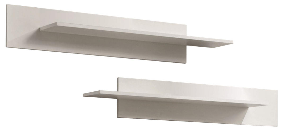 WANDBOARD-SET Kaschmir 100-120 x 20 cm, Wandregal 2-teilig hängend - Kaschmir, Holzwerkstoff (120/20/20cm) - Inn.Furn
