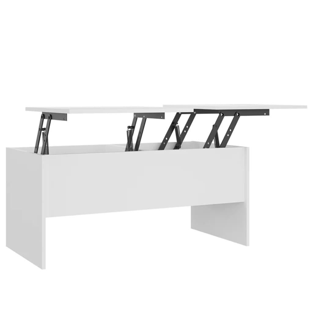 furnicato Couchtisch Weiß 50.5x46.5x102 cm