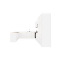 U-KÜCHENZEILE 300 × 279 × 200 cm - Velmora KÜ-AS-010 - in Weiß / Hochglanz - Weiß, Holz (310/212/58cm) - ROYAL24_MARKT