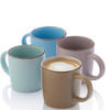 KAFFEEBECHER BOMBAY MEERESBODEN - 4 teilig aus Steingut - Hellblau/Cappuccino, Stein (0.8L) - Sänger