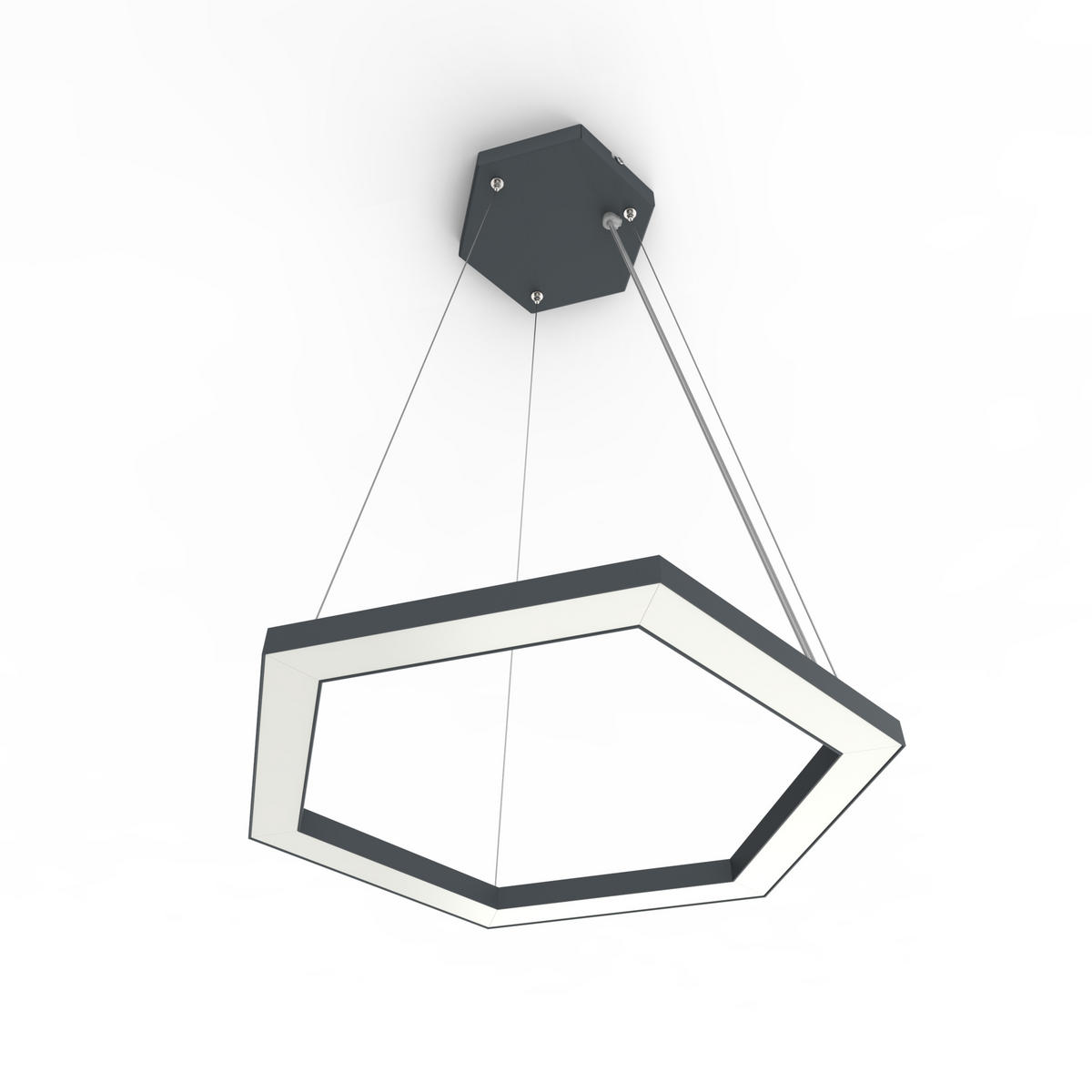 LED-HÄNGELEUCHTE - Graubraun, Metall (1.6/100/40cm) - Lumicom