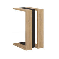 BEISTELLTISCH H57 cm - Macha - Eiche Artisan/Grau, Holzwerkstoff (30/40/57cm) - Calicosy