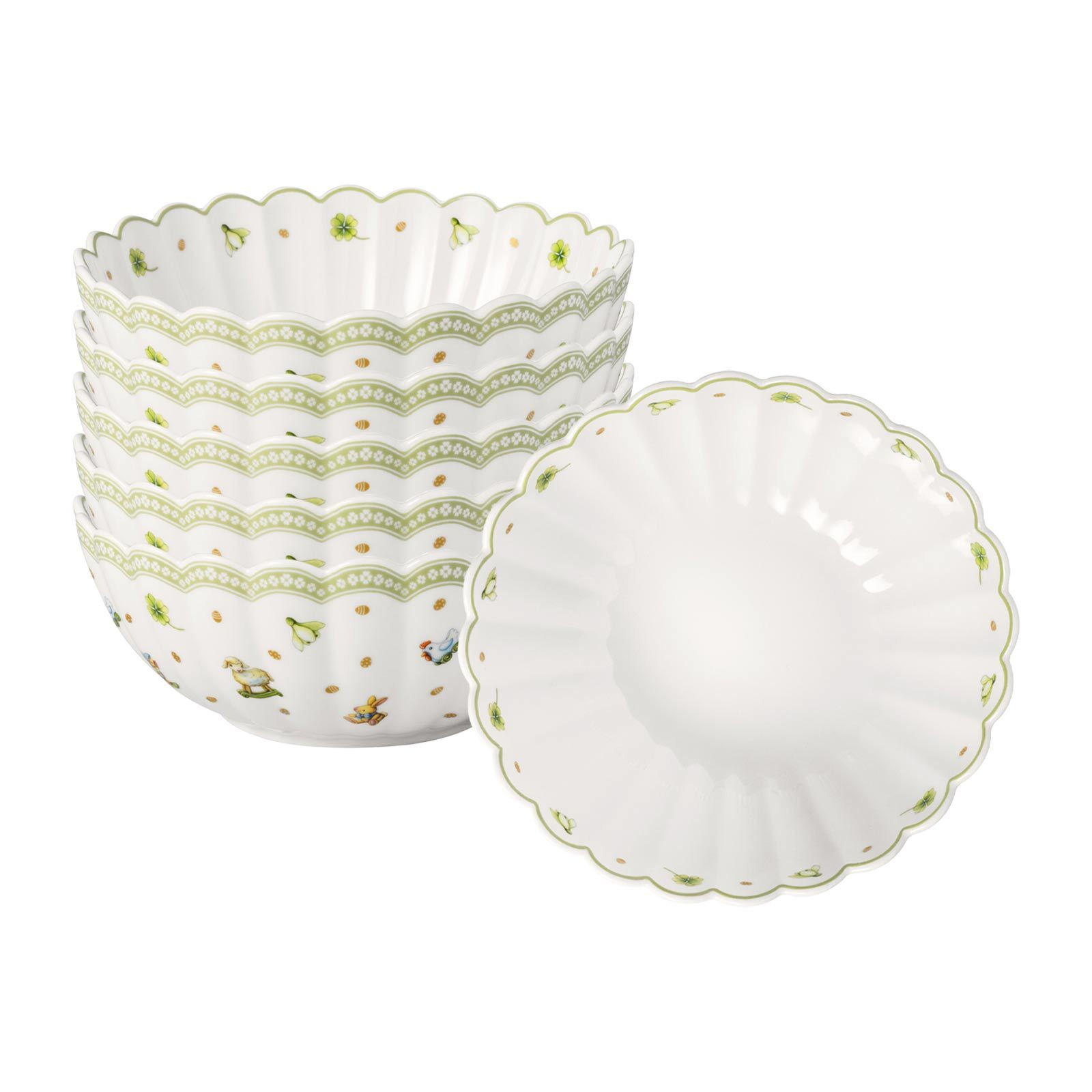 MÜSLISCHALEN Easter Delight grün ø 17,5 cm 6er Set - Grün, Keramik (17.5cm) - Villeroy & Boch