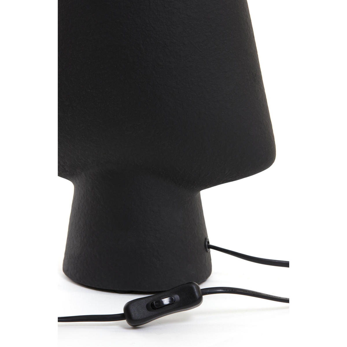 LAMPENFUSS CIARA 40 x 23 cm, schwarz, Keramik - Schwarz, Keramik (36/23/40cm) - Light & Living