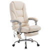 CHEFSESSEL Lederlook creme - Creme, Textil/Metall (68/118/64cm) - CLP