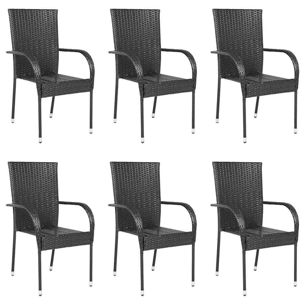 furnicato Stapelbare Schwarz 55.5x95x53.5 cm