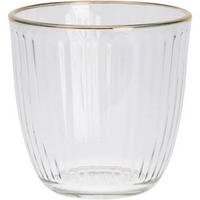 GLAS gestreift 295 ml - Transparent, Glas (0.295L) - Excellent Houseware