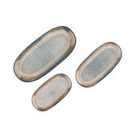 SERVIERPLATTEN Genesis - 3er-Set - Erde - Grau, Keramik (1/1/1cm) - Björn