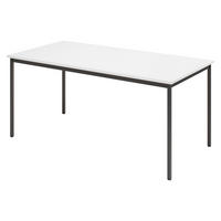KANTINENTISCH Serie-V 80/160/72 cm in Weiß/Schwarz - Schwarz/Weiß, Holzwerkstoff (80/160/72cm) - bümö