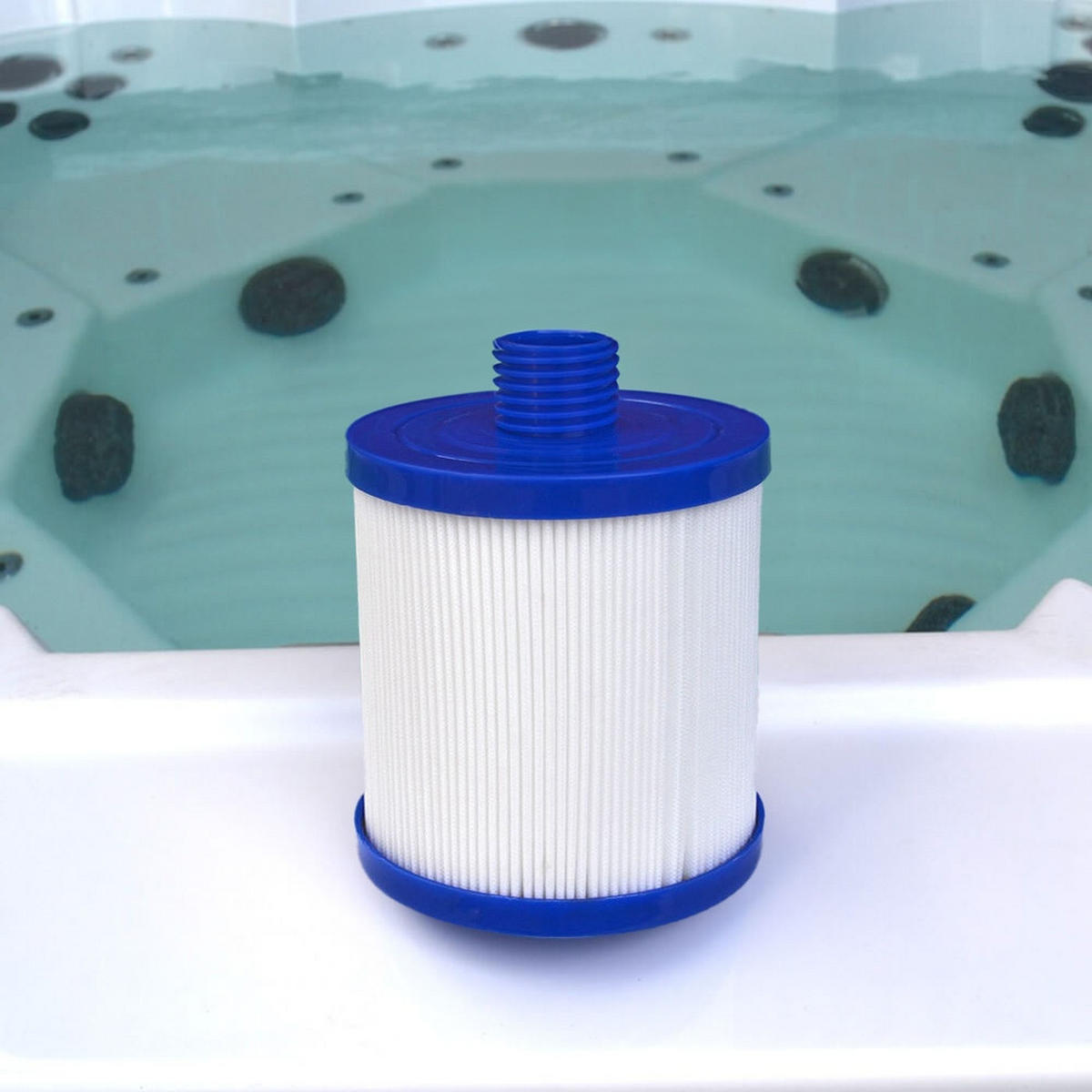 POOLFILTER STREAM/STREAM BIG - Weiß, Kunststoff (15/17.5/15cm) - Home Deluxe