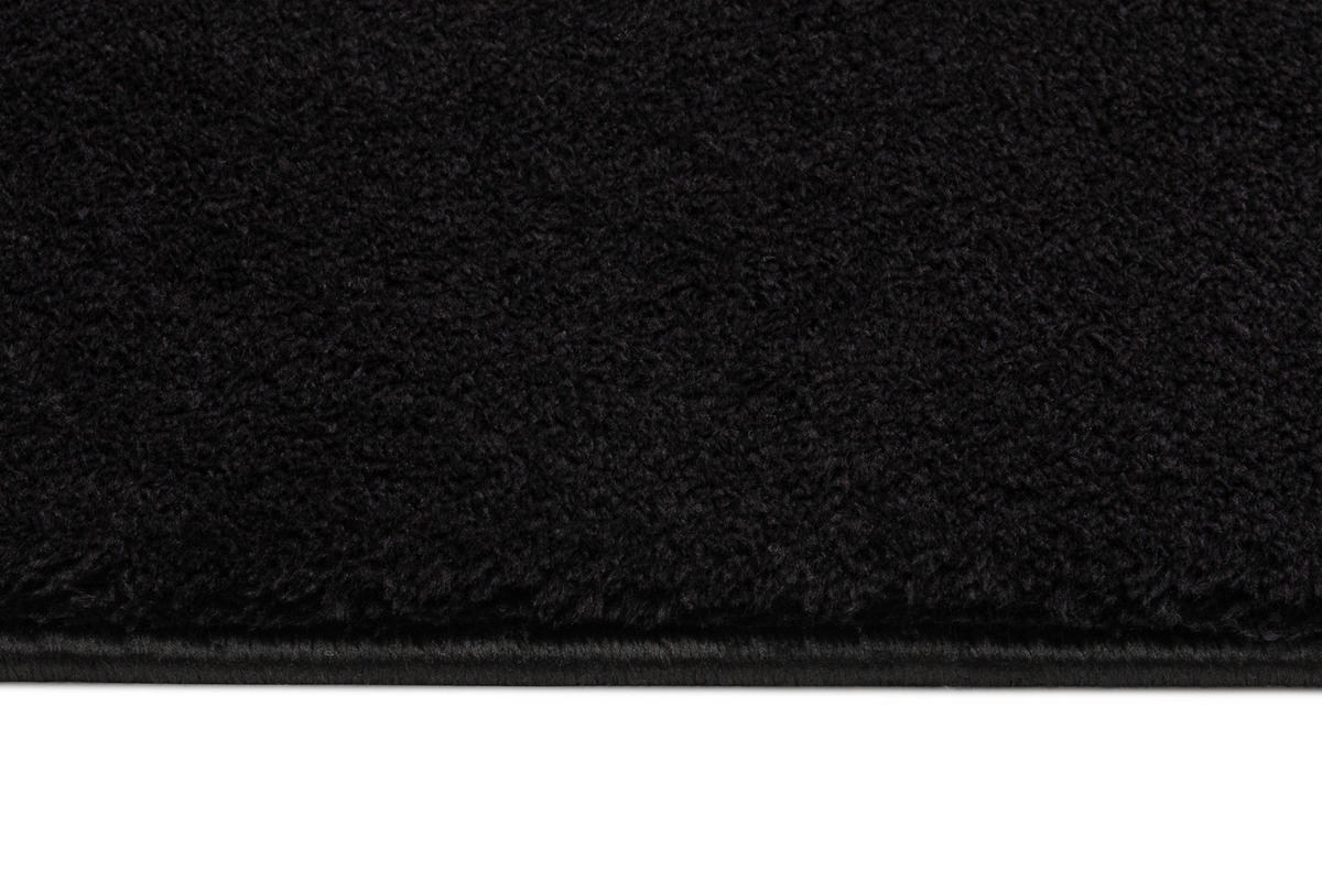 TEPPICH CUDDLE Schwarz 200/290 cm - Schwarz, Kunststoff (200/290cm)