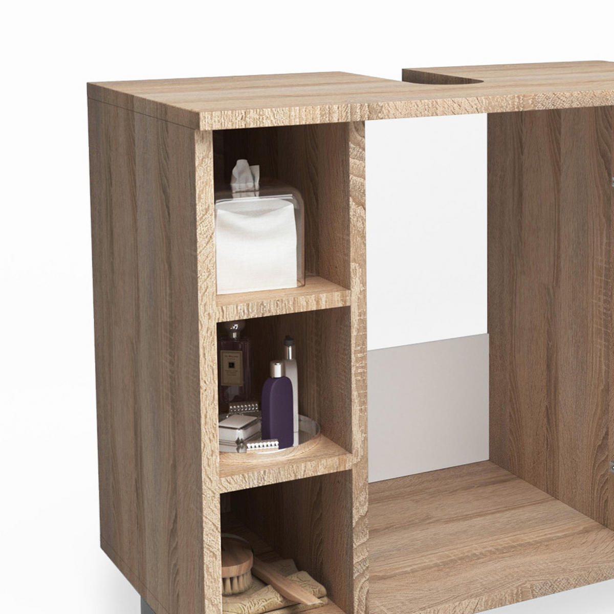 WASCHBECKENUNTERSCHRANK Fynn Sonoma 60 x 54 cm - Sonoma Eiche, Holzwerkstoff (60/54/32cm) - Vicco