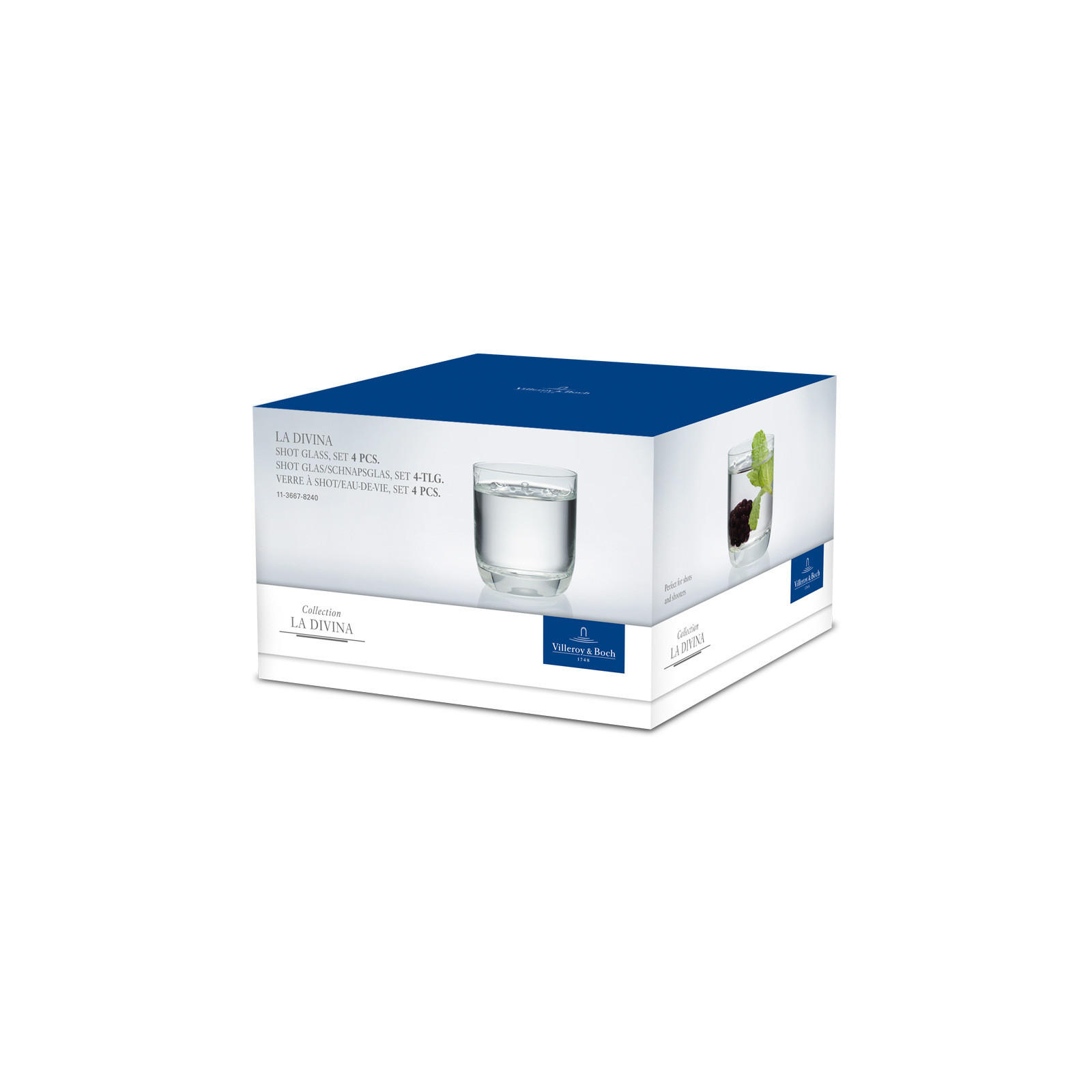 SHOTGLÄSER La Divina transparent 40 ml 4er Set - Transparent, Glas (0.04L) - Villeroy & Boch