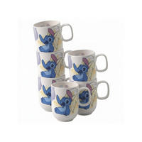 BECHER MIT HENKEL Disney Stitch bunt 280 ml 6er Set - Multicolor, Keramik (0.28L) - Villeroy & Boch