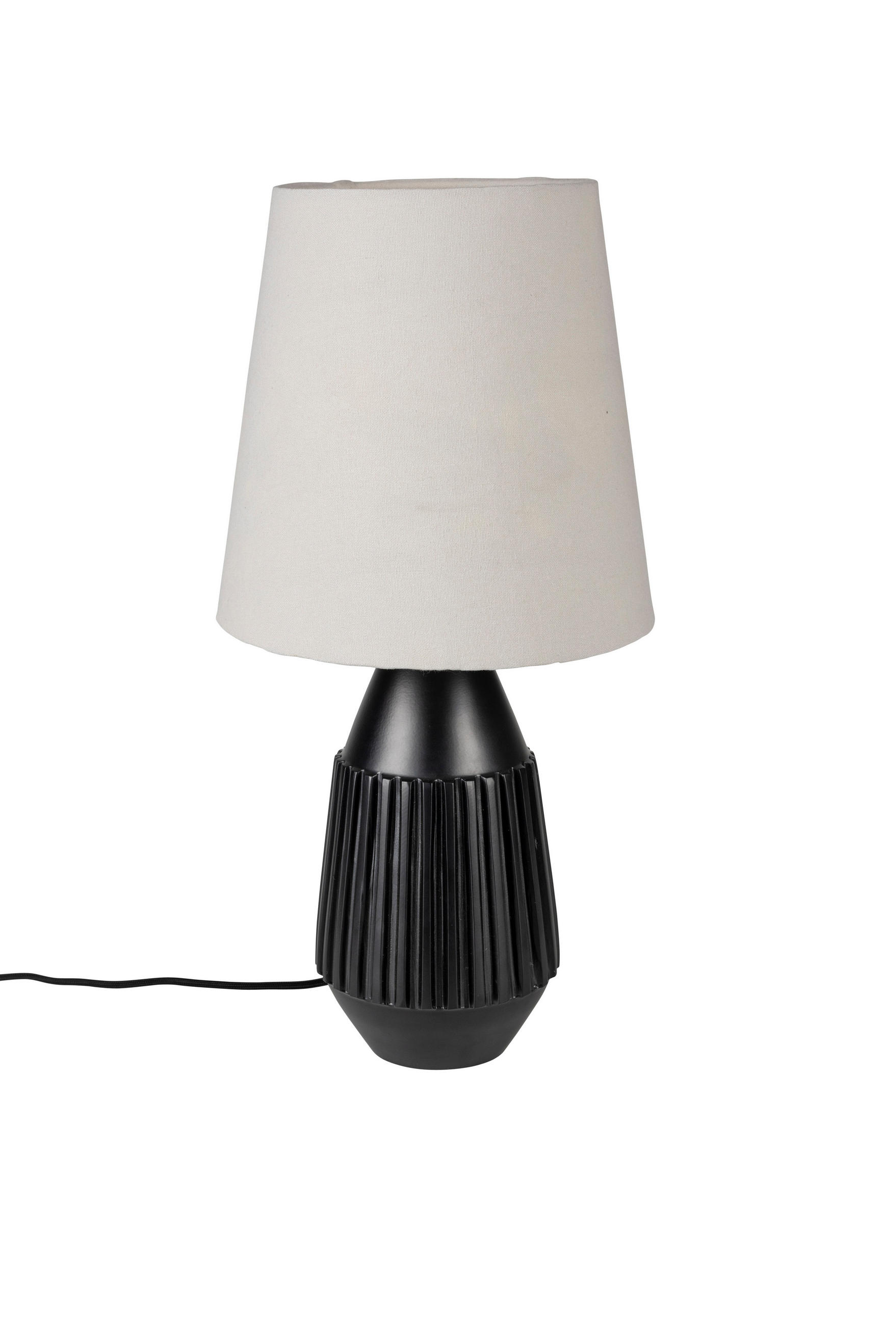 TISCHLAMPE Aysa - Schwarz - 25/25/52 cm - Schwarz, Kunststoff (25/25/52cm) - Novel