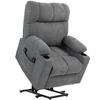 FERNSEHSESSEL mit Aufstehhilfe, Grau - Grau, Kunststoff (95/109/91cm) - HOMCOM