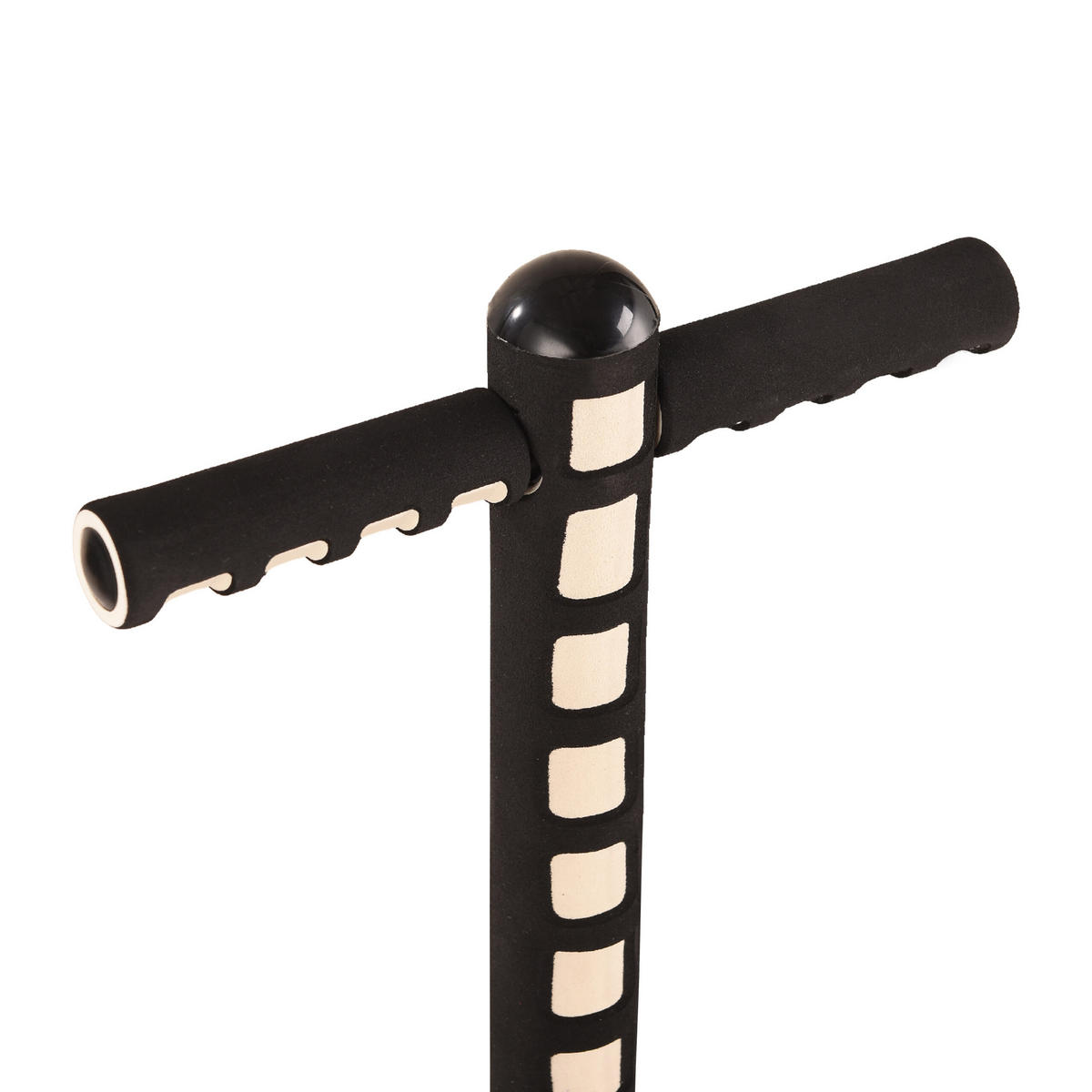 POGO-STICK - Schwarz, Kunststoff/Textil (23.5/6cm) - Relaxdays