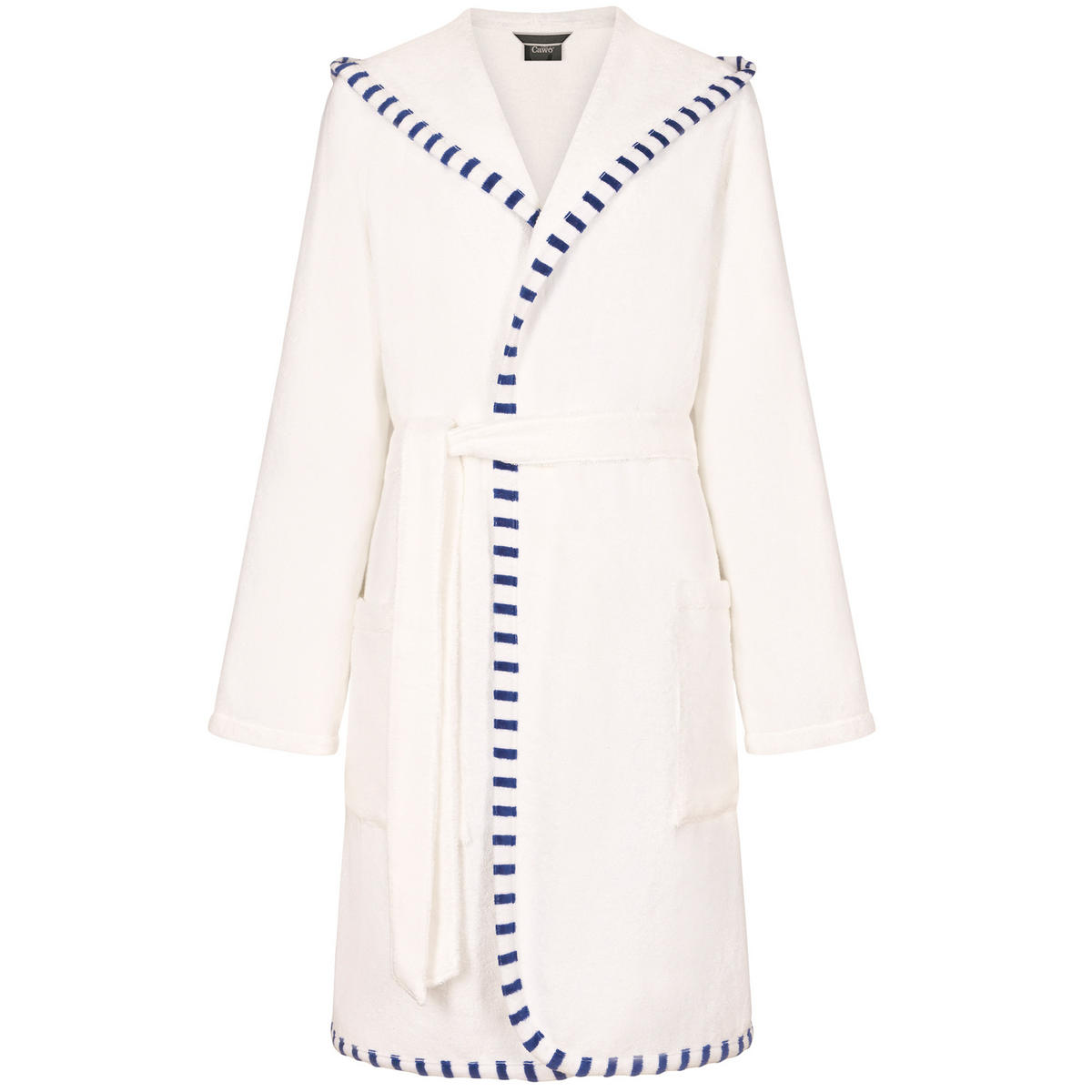 BADEMANTEL DAMEN KAPUZE BRETON 848 WEISS - 600 - Weiß, Textil (Lnull) - Cawoe