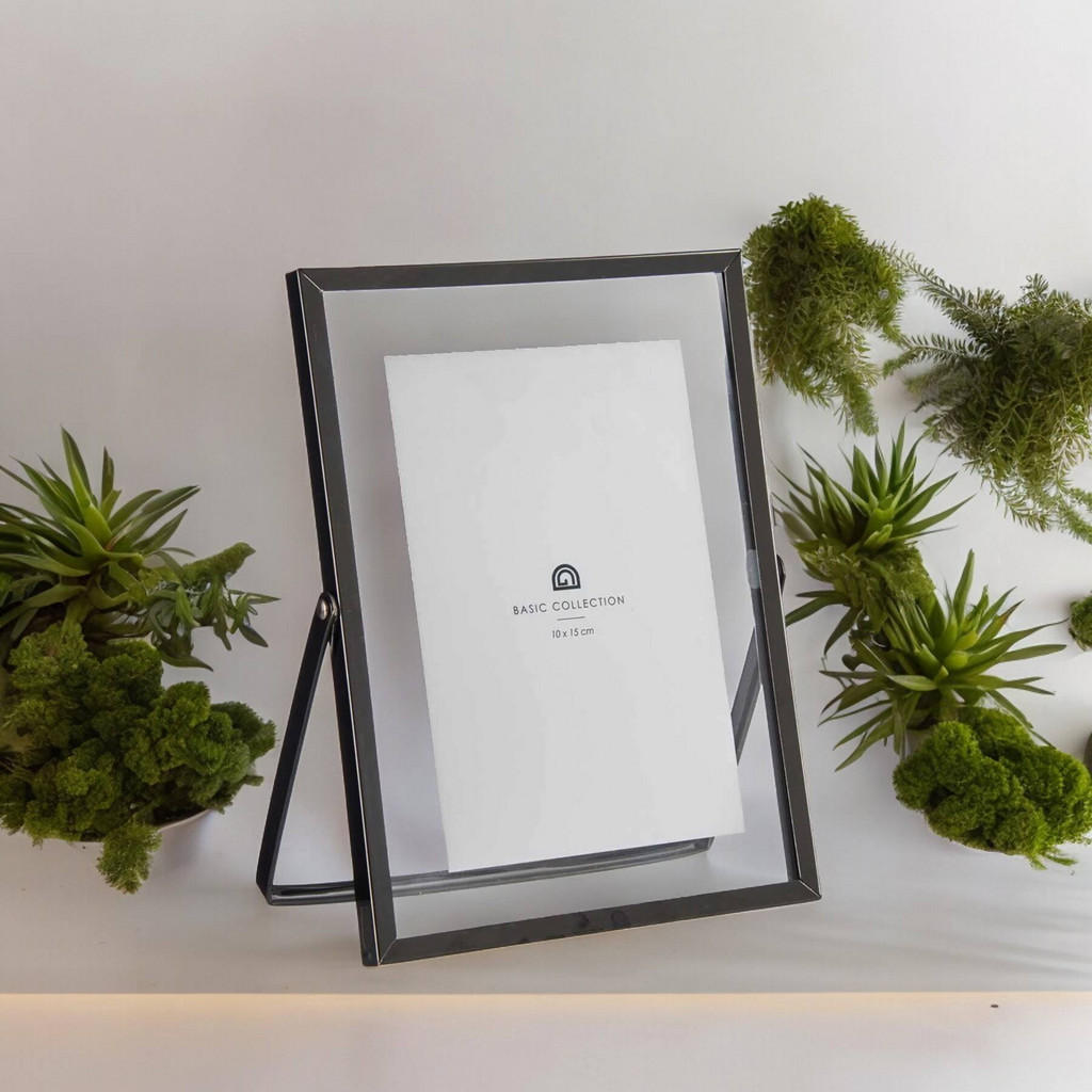 Thumbnail - Giftdecor Fotorahmen, Schwarz, Metall, 20.5x1x25.2 cm, Bilder und Zubehör, Bilderrahmen, Metallrahmen