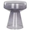 BEISTELLTISCH Rauchglas grau rund 37 cm Laguna - Grau, Glas (37/37/43cm) - Beliani