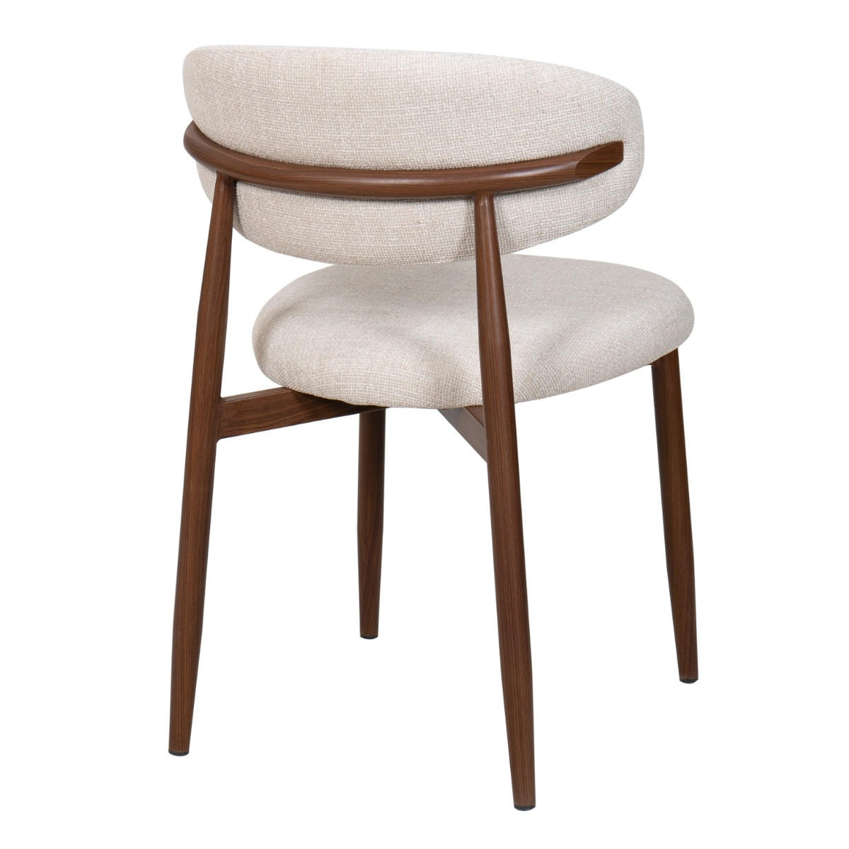 ESSZIMMERSTUHL 2er Set aus Stoff, beige - Beige, Textil (52/77/56cm) - Giga Meubel