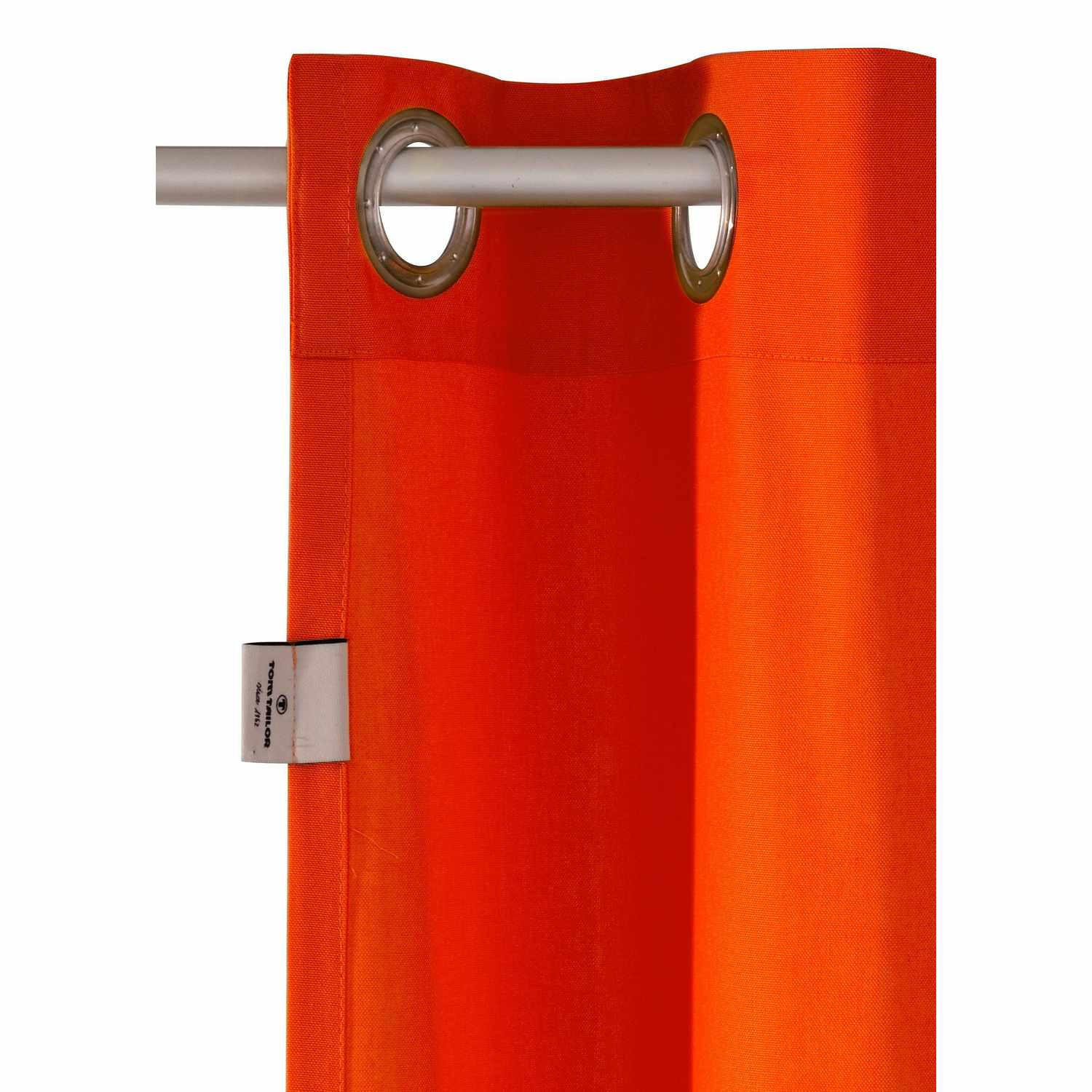 ÖSENVORHANG DOVE Blickdicht - Orange, Textil (140/0.5/245cm) - Tom Tailor