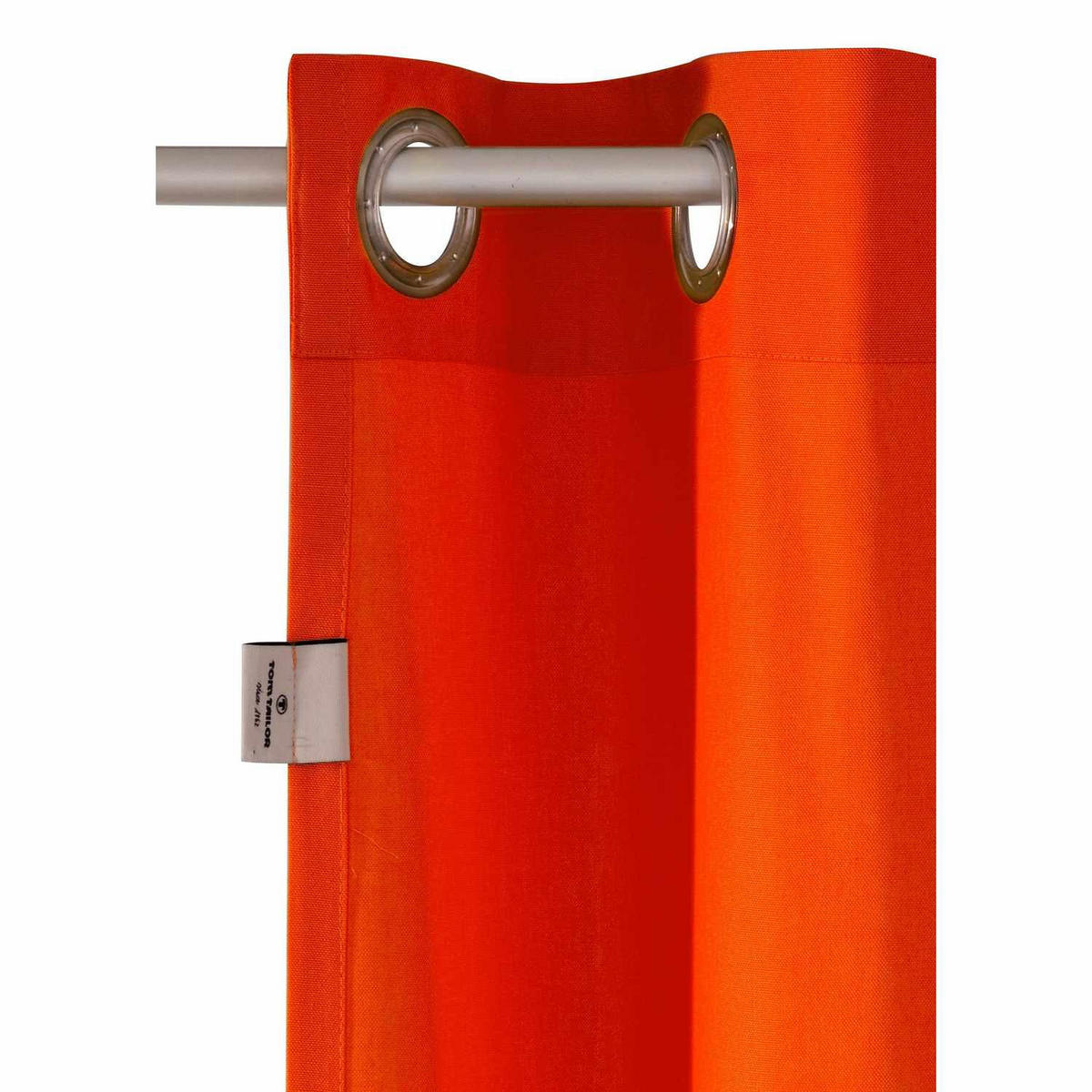 ÖSENVORHANG DOVE Blickdicht - Orange, Textil (140/0.5/245cm) - Tom Tailor