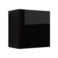 HÄNGEVITRINE Quadrat Vigo - Schwarz Hochglanz/Schwarz, Holzwerkstoff (50/50/30cm) - MIRJAN24