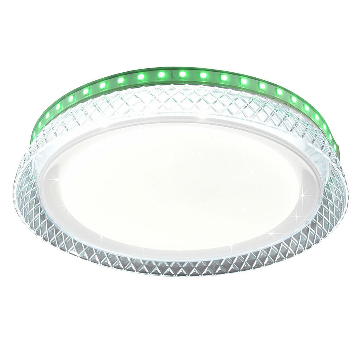 LED DECKENLEUCHTE Kunststoff Weiß - Weiß, Kunststoff (28/28/5cm)