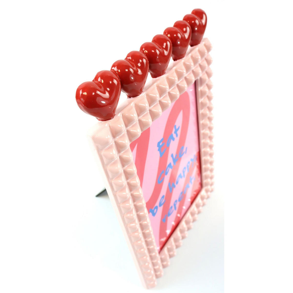 DEKOOBJEKT Heartbeat 18/25/2 cm - Rosa, Glas (18/2/25cm) - FURNARO