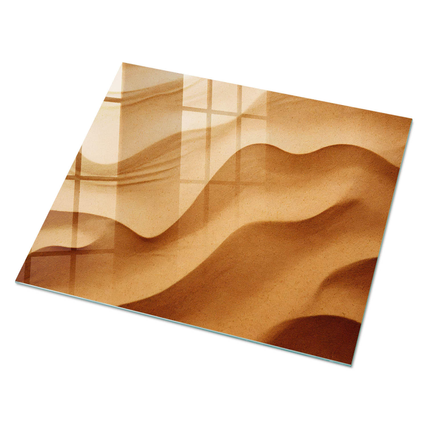 ArtPrintCave Glasplatte Weiß 80x60x0.4 cm