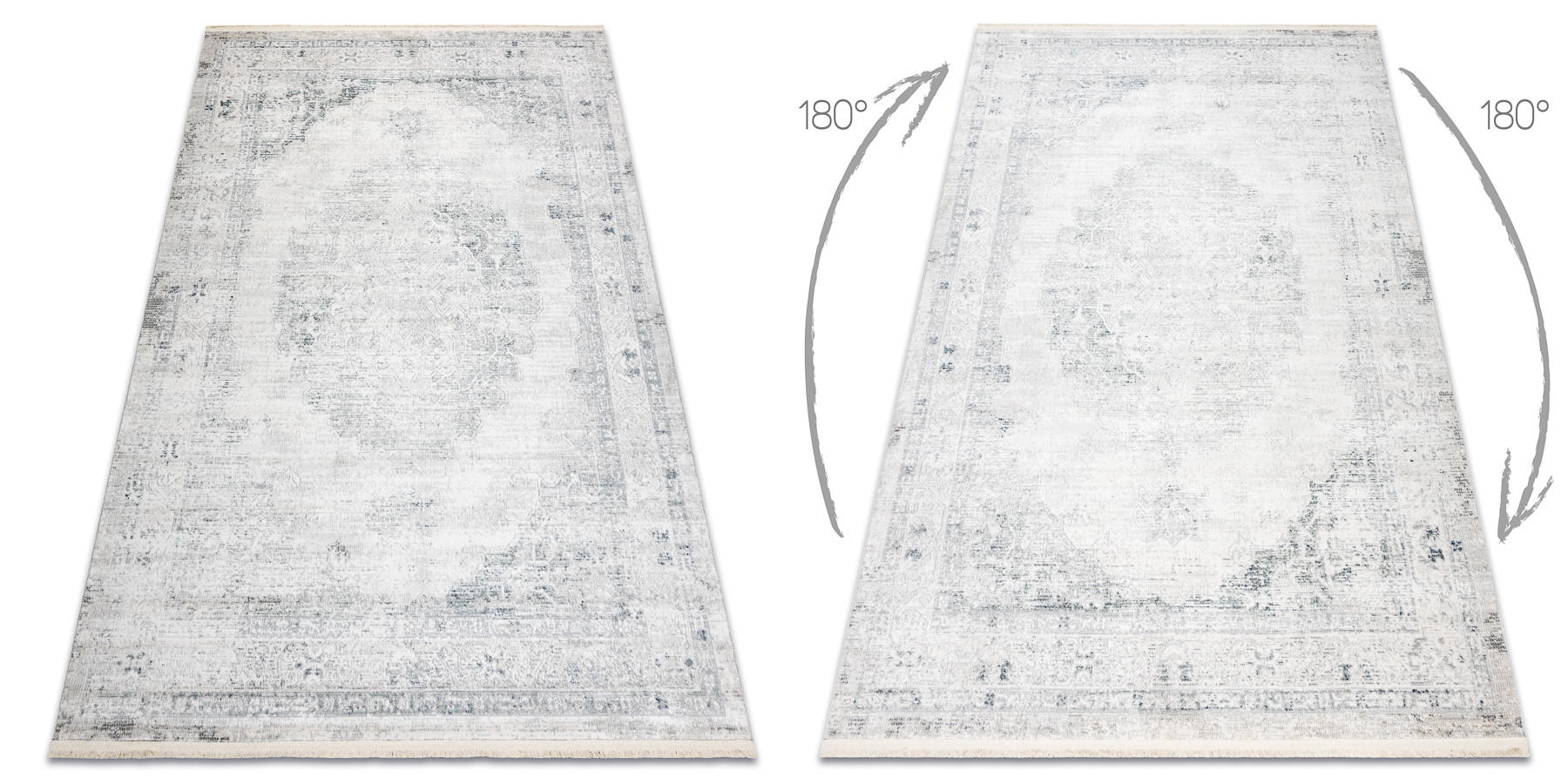 TEPPICH Distin 120/170 cm - Weiß, Textil (120/170cm) - rugsX